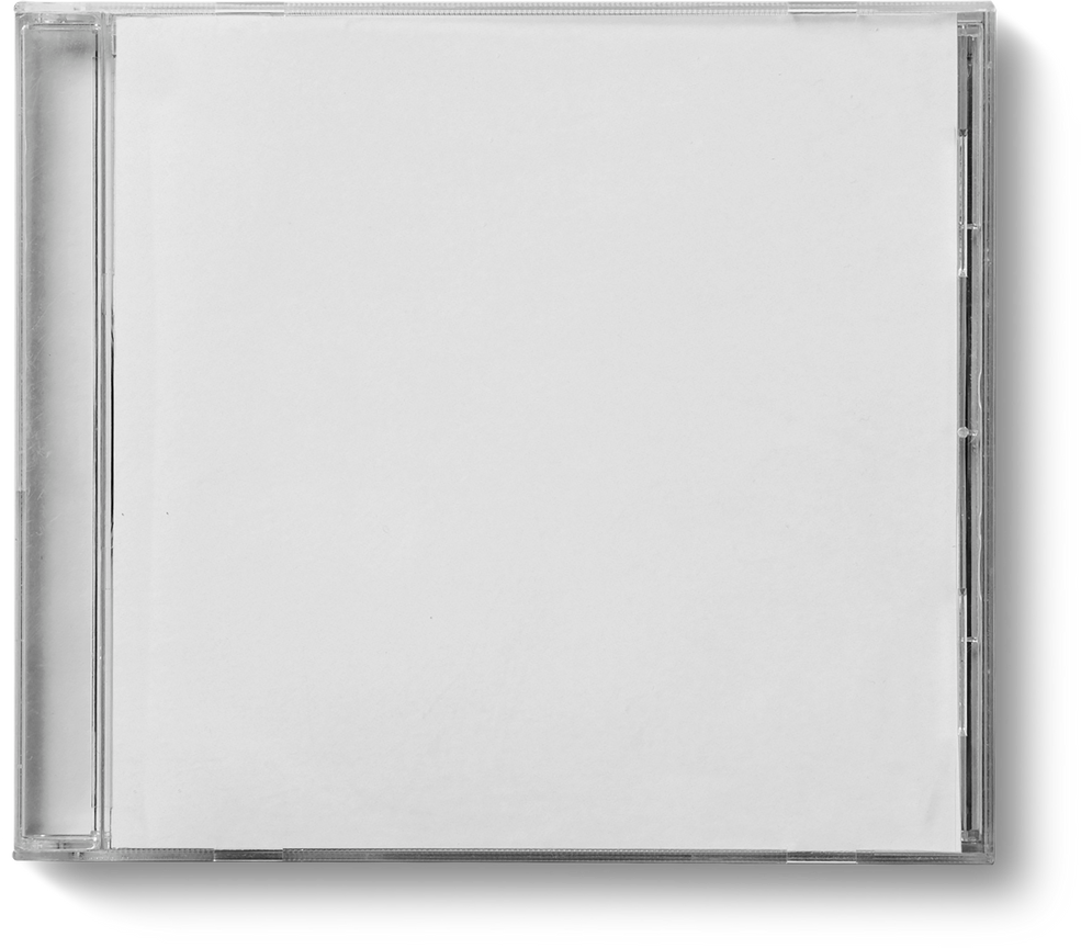 Blank White CD Cover Isolated Fit for Your Design.